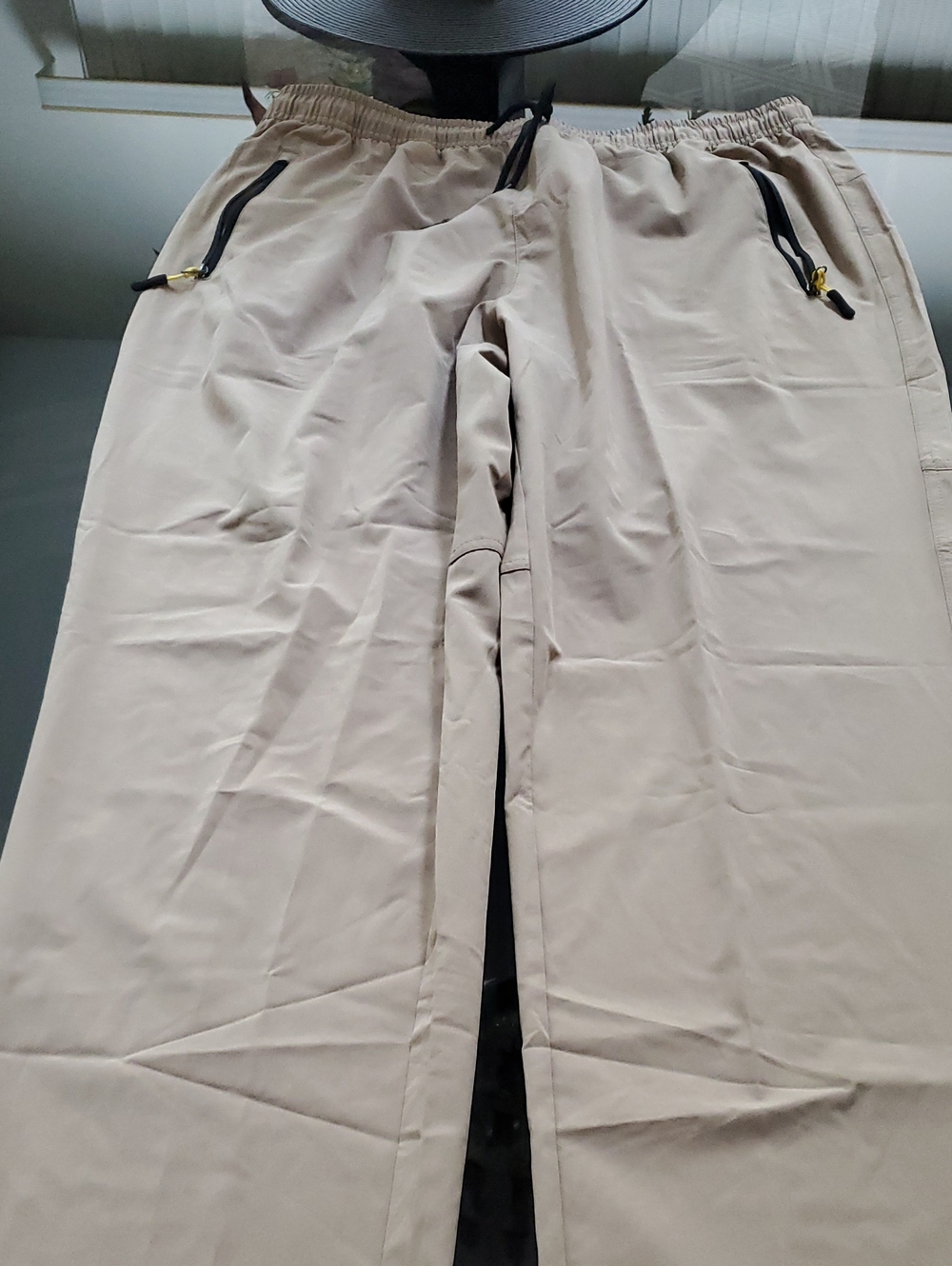 Light Taupe Elastic Waist jog pants - US 34 Tag